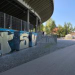 Der Beitrag für eure Kommentare & Bilder – 1860 vs Ingolstadt Grünwalder Stadion mit "TSV" Grafitti hinter der Westkurve in Giesing