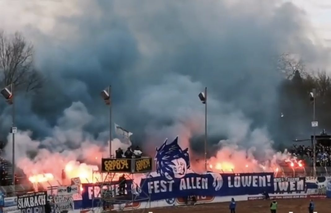 Die aktive Fanszene der Löwen brennt für den TSV 1860