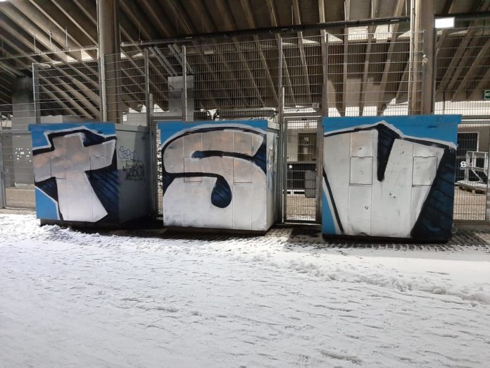 Graffiti am Grünwalder Stadion TSV 1860 München Fanszene