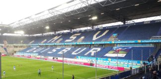 MSV Duisburg Wedaustadion Blick auf die Gegengerade
