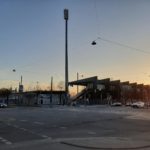 Grünwalder Stadion München-Giesing im Sonnenlicht
