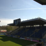 Blick auf den Gästeblock im Carl-Benz Stadion Mannheim