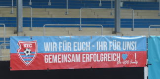 KFC Uerdingen 3.Liga Banner gegen den TSV 1860 München