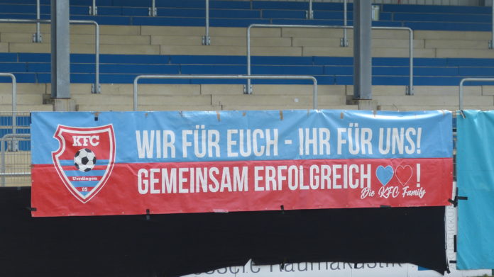 KFC Uerdingen 3.Liga Banner gegen den TSV 1860 München