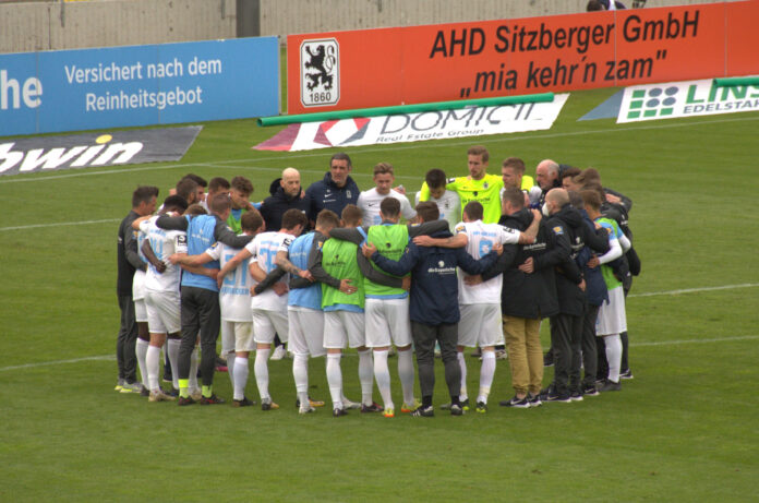 Mannschaftskreis TSV 1860 München nach Duell mit FC Bayern II
