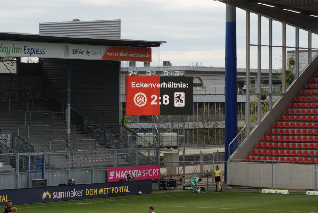 Anzeigetafel SV Wehen Wiesbaden