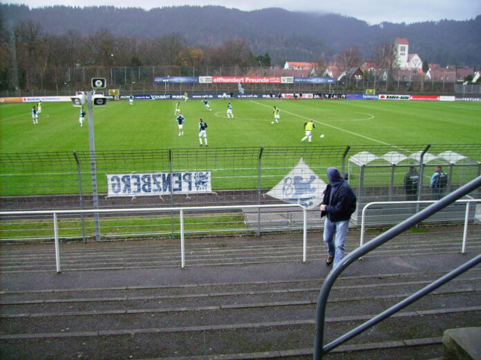 Möslestadion beim Spiel SC Freiburg II gegen den TSV 1860 München II Saison 2008/09