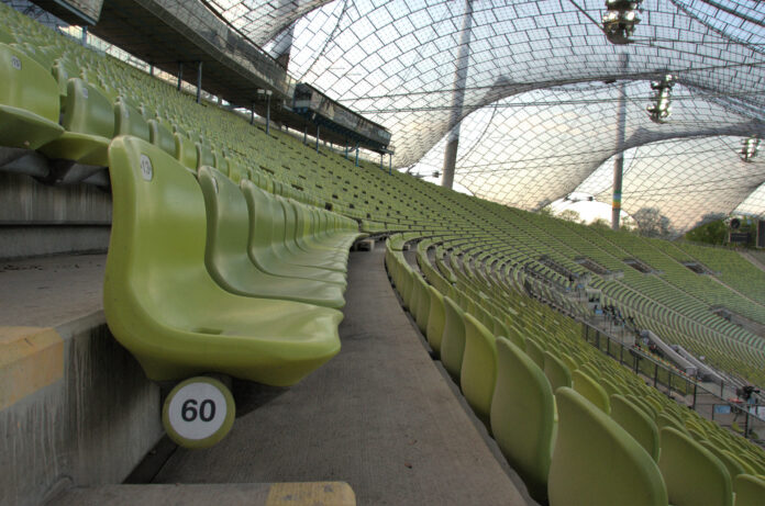 Reihe 60 im Olympiastadion München