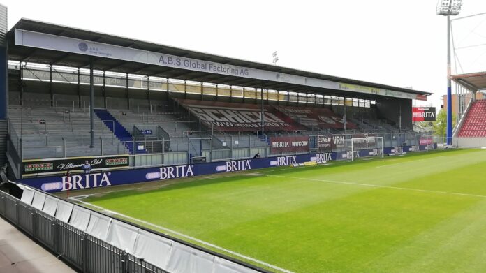 Gästeblock Brita Arena WIesbaden