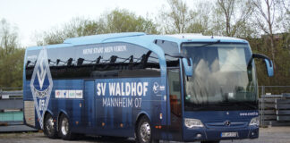 Mannschaftsbus Waldhof Mannheim