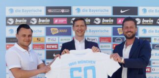 SIMPLEPAPER ist neuer PremiumPartner beim TSV 1860 München (Bild mit Nicolai Pfeifer)