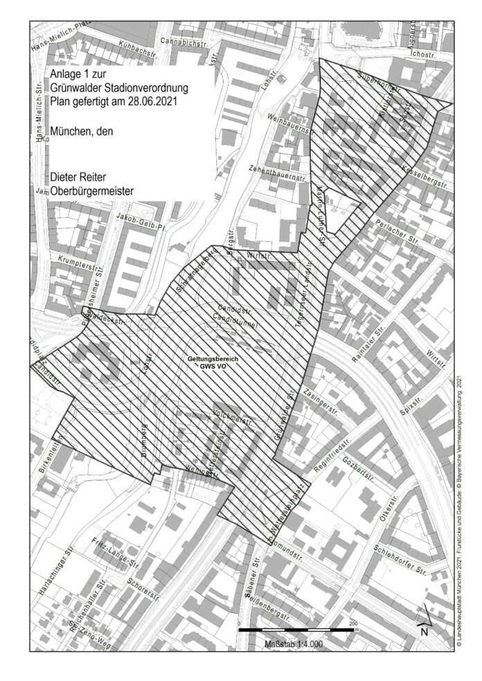Geltungsbereich Gruenwalder Stadionverordnung