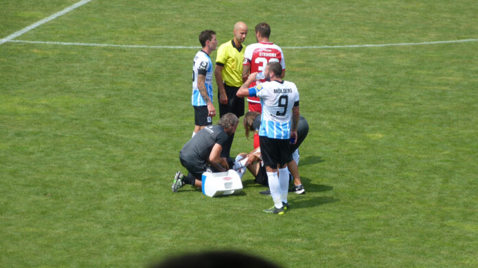 Verletzung Semi Belkahia gegen Würzburger Kickers