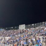 Westkurve Grünwalder Stadion mit Zuschauer gegen SV Darmstadt DFB-Pokal