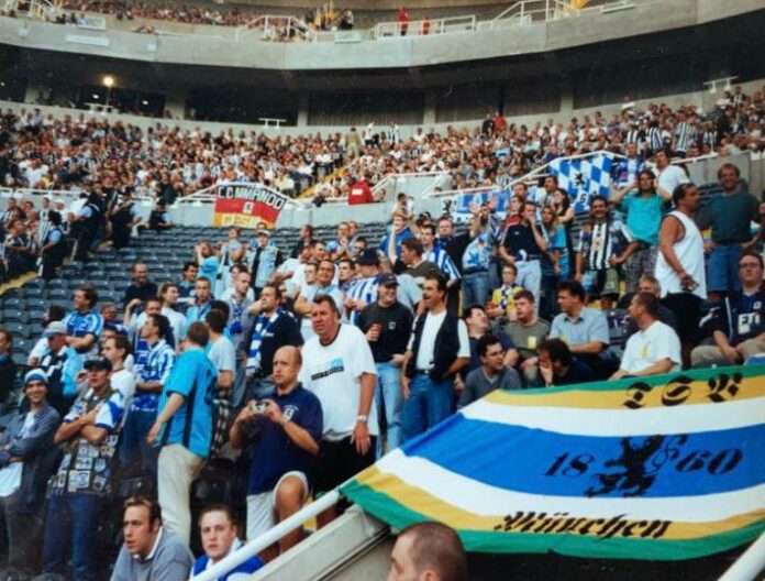 TSV 1860 Fans in Newcastle
