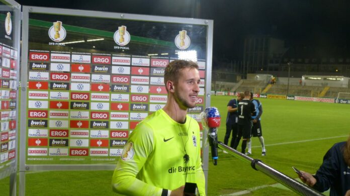 Marco Hiller TSV 1860 München Interview Nach Sieg Der Löwen Im DFB Pokal
