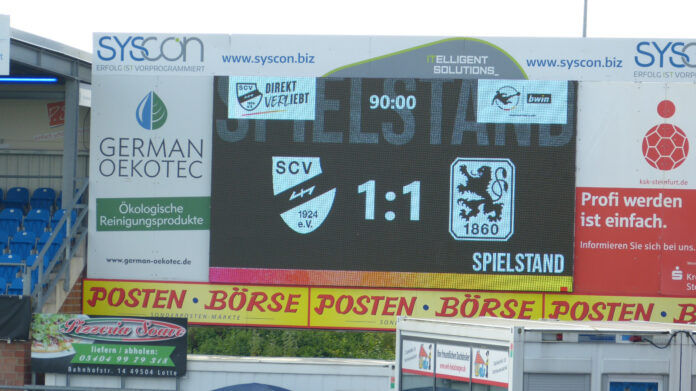 Endstand SC Verl TSV 1860 München 1 1 25.09.2021