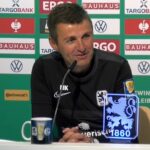Köllner in der LÖWENRUNDE: “Wir haben immer eine kleine Chance.” Trainer Michael Köllner vor dem Pokalspiel des TSV 1860 gegen Schalke 04