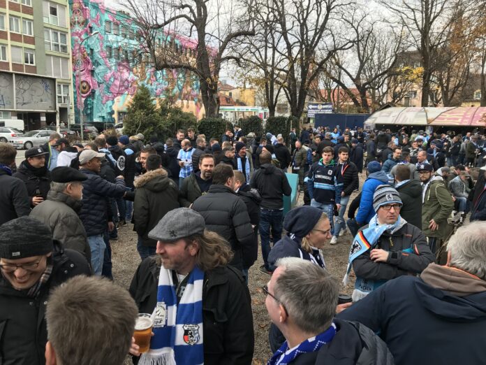 Grünspitz Giesing vor einem Spiel des TSV 1860 München