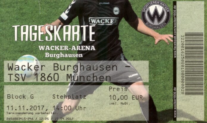 Burghausen 1860 Ticket 11.11.17