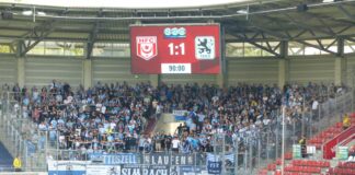 Fans TSV 1860 München beim Halleschen FC Saison 2021-22