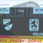 Ab 14 Uhr: Tickets für das Heimspiel des TSV 1860 gegen den SC Verl Anzeigetafel Stadion am Lotter Kreuz SC Verl gegen den TSV 1860 München