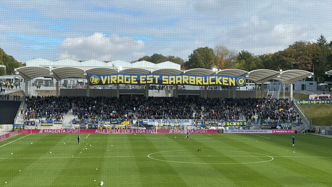 Stadion 1.FC Saarbrücken beim Heimspiel gegen TSV 1860 München