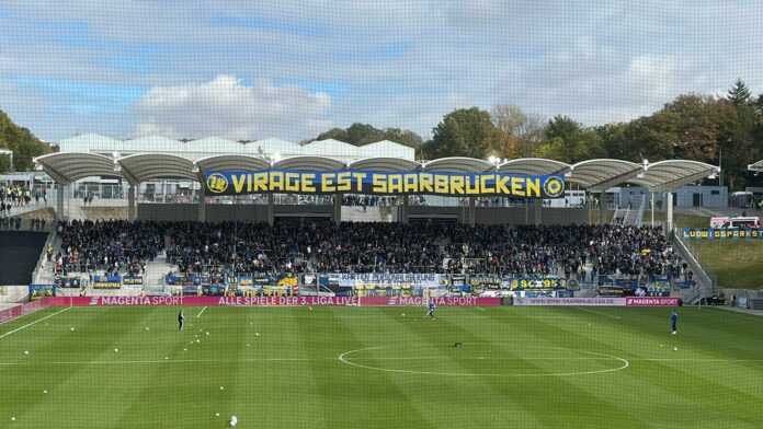 Stadion 1.FC Saarbrücken beim Heimspiel gegen TSV 1860 München