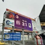 Endstand VfL Osnabrück - TSV 1860 München Hinspiel Saison 2021/22 Bremer Brücke Anzeigetafel
