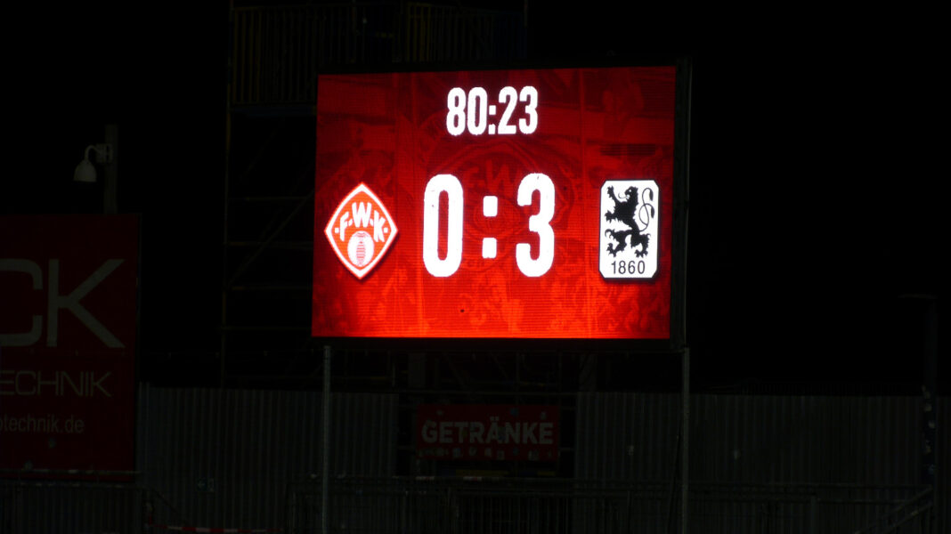 Endstand Würzburger Kickers TSV 1860 München Am 20.Spieltag 2021 22 0 3