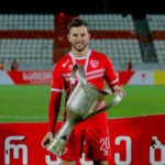 Ex-Löwe Simon Seferings mit dem FC Saburtalo Pokalsieger in Georgien Simon Seferings Pokalsieger in Georgien