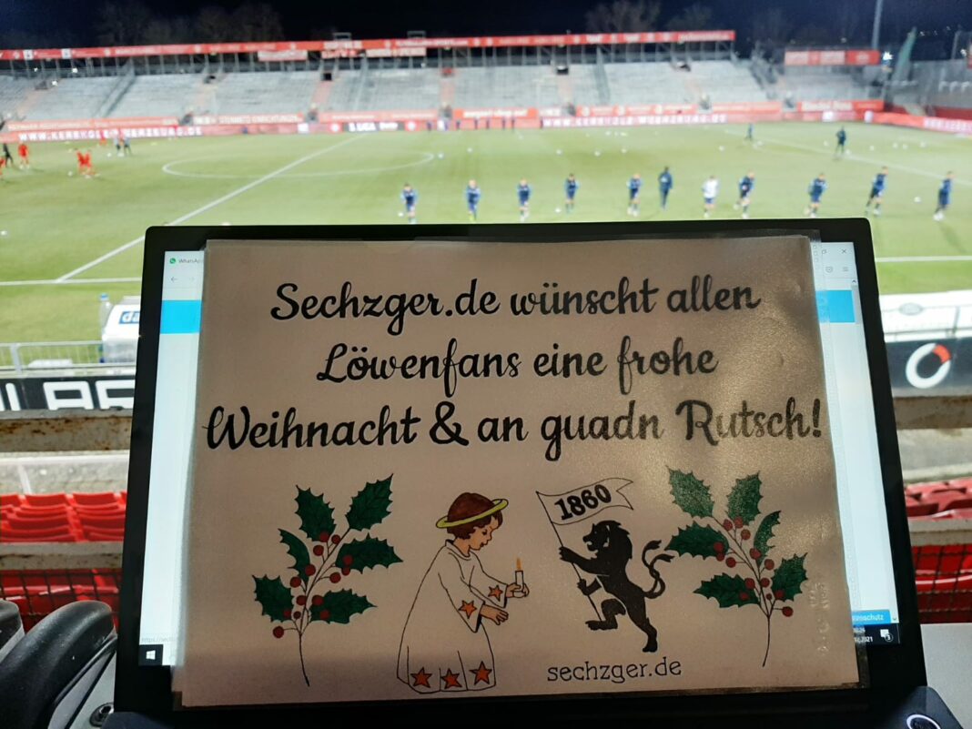 Weihnachtsgrüße an die Fans des TSV 1860 München von sechzger.de