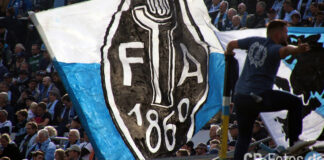 TSV 1860 e.V. FA Fahne Verein Fußballabteilung Dritte Vierte III IV