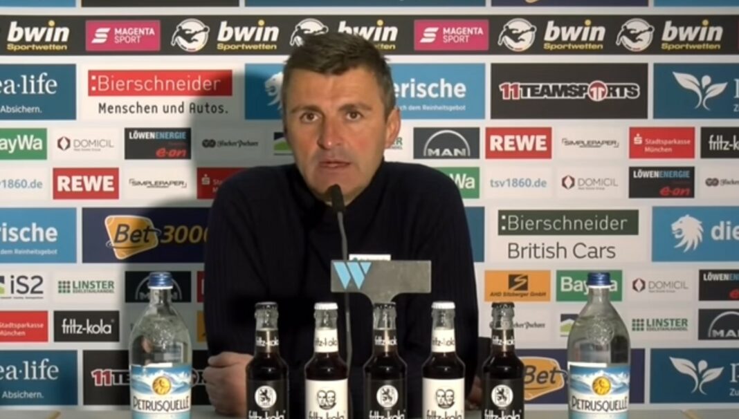 Michael Köllner Pressekonferenz TSV 1860 Eintracht Braunschweig