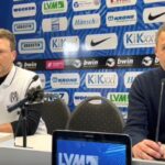 Pressekonferenz: Köllner mit Punkt in Meppen nicht unzufrieden Michael Köllner Rico Schmitt Tsv 1860 Sv Meppen Pressekonferenz