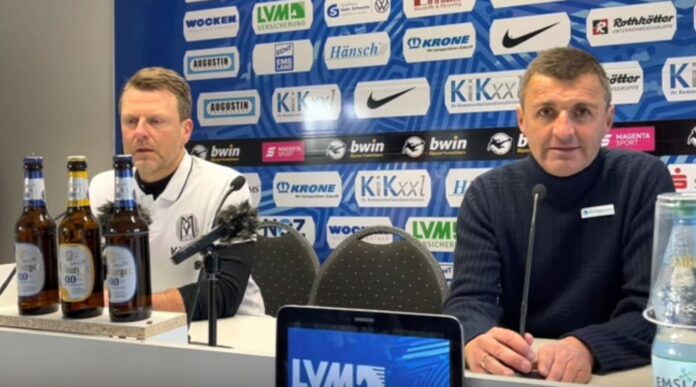 Michael Köllner Rico Schmitt Tsv 1860 Sv Meppen Pressekonferenz