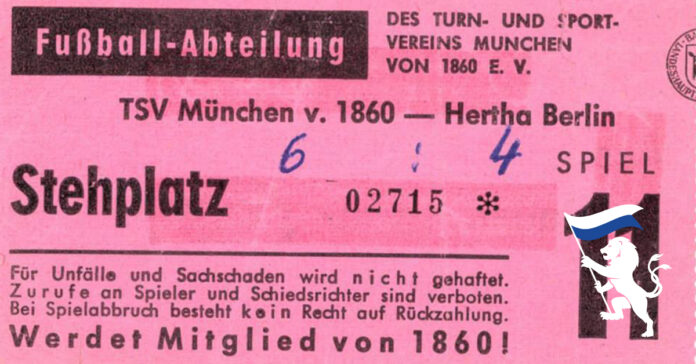 TSV 1860 Hertha BSC Berlin Ticket