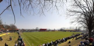 TSV Aubstadt TSV 1860 München Toto-Pokal Halbfinale Blick auf das Spielfeld
