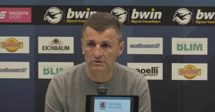 MIchael Köllner Auf Pressekonferenz Nach Waldhof Mannheim TSV 1860 München 3 0