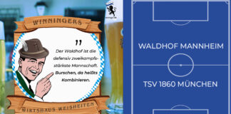 Winningers Wirtshaus Weisheiten Vor Waldhof Mannheim TSV 1860 München