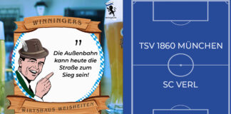 Winningers Wirtshaus Weisheiten TSV 1860 München SC Verl