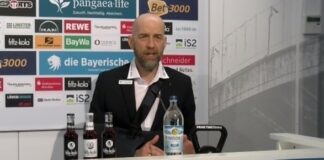 Günther Gorenzel bei der Löwenrunde vor dem Spiel in Duisburg