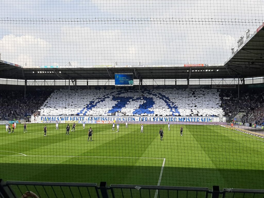 Choreo 1.FC Magdeburg 50 Jahre Oberliga Meister DDR