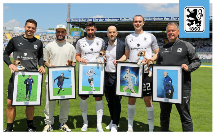 TSV 1860 München Verabschiedet Salger Staude Brandl Luginger Linsbichler Vor Spiel Gegen Dortmund