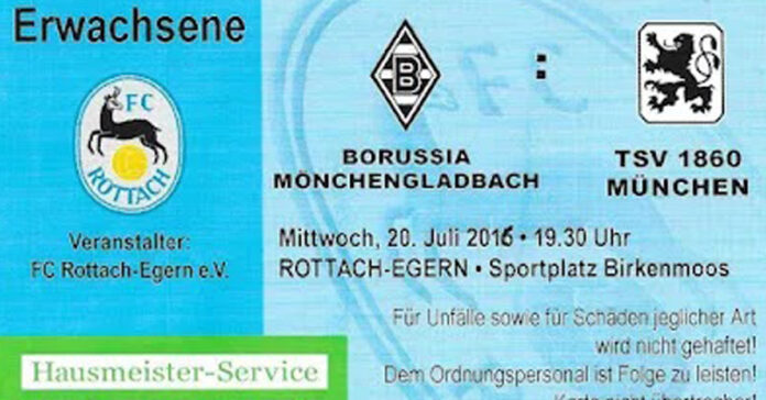 Gladbach 1860 Ticket