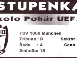 Fk Drnovice Tsv 1860 Uefa Cup Ticket