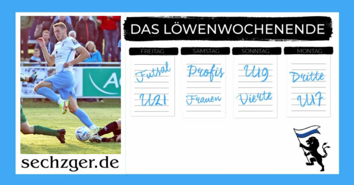Wochenendvorschau TSV 1860 Löwen Wochenende Löwinnen NLZ U19 U17 U21 Dritte Vierte Futsal