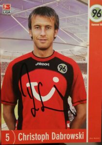 Autogrammkarte Christoph Dabrowski Hannover 96 Trainer Rot Weiß Essen