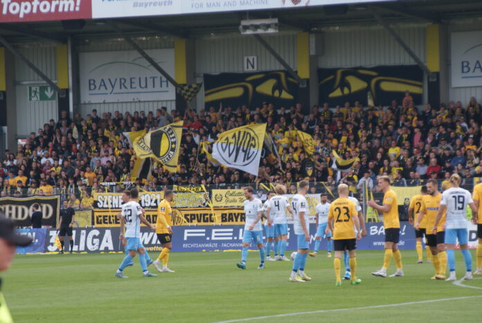 SpVgg Bayreuth TSV 1860 München Hinspiel der 3.Liga 2022-23