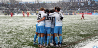 Mannschaft des TSV 1860 München bejubelt Tor gegen den FSV Zwickau in der 3.Liga